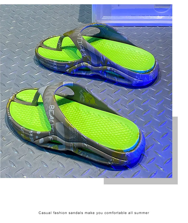 High-end Flip-flops for Men in Summer, Non-slip, Wear-resistant, Flip-flops for Outer Wear, Youth Outdoor Leisure, Large Size Beach Slippers — feature 16