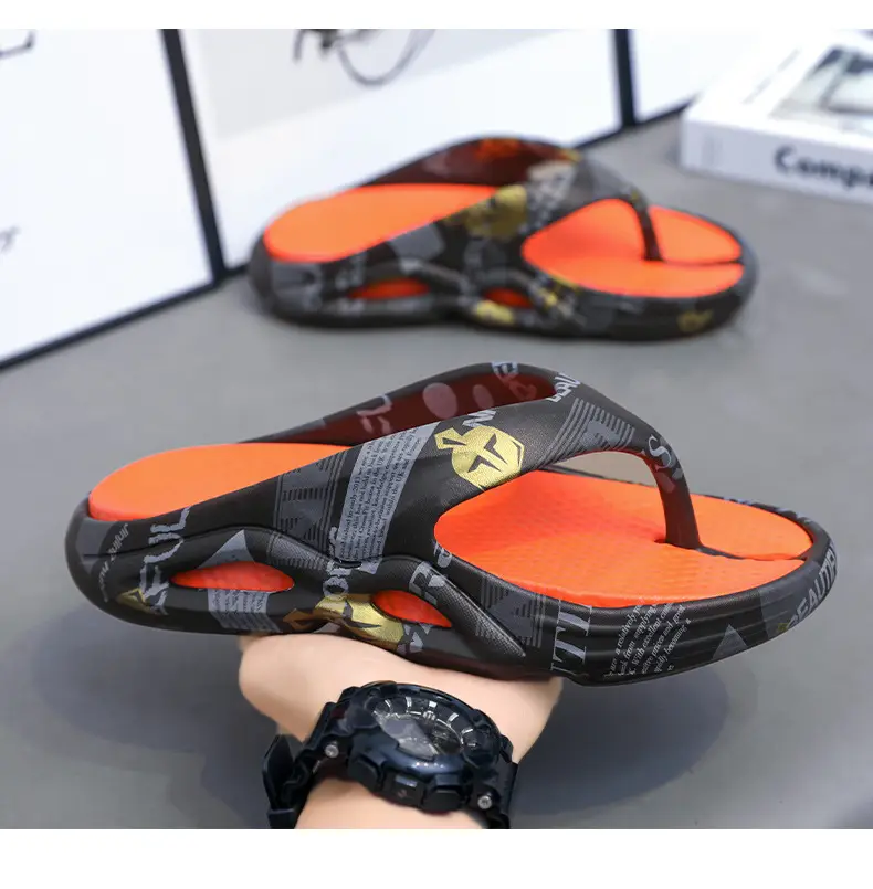 High-end Flip-flops for Men in Summer, Non-slip, Wear-resistant, Flip-flops for Outer Wear, Youth Outdoor Leisure, Large Size Beach Slippers — feature 18