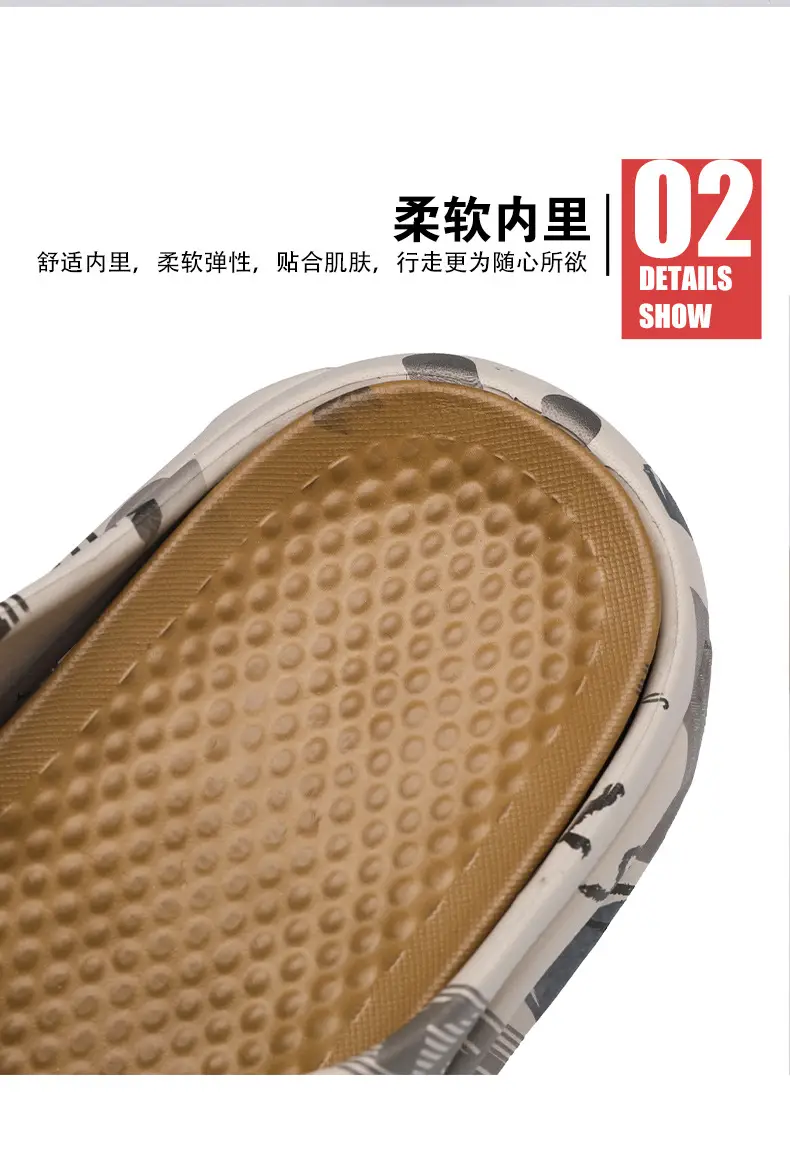 High-end Flip-flops for Men in Summer, Non-slip, Wear-resistant, Flip-flops for Outer Wear, Youth Outdoor Leisure, Large Size Beach Slippers — feature 5