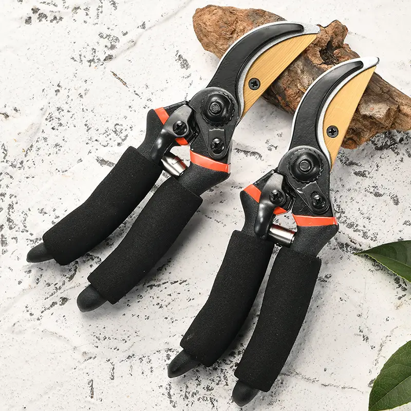 Japanese Thickeneded SK5 Steel Branch Scissors Powerful Thick Branch Garden Scissors Export Pruning Fruit Tree Pruning Scissors Wholesale