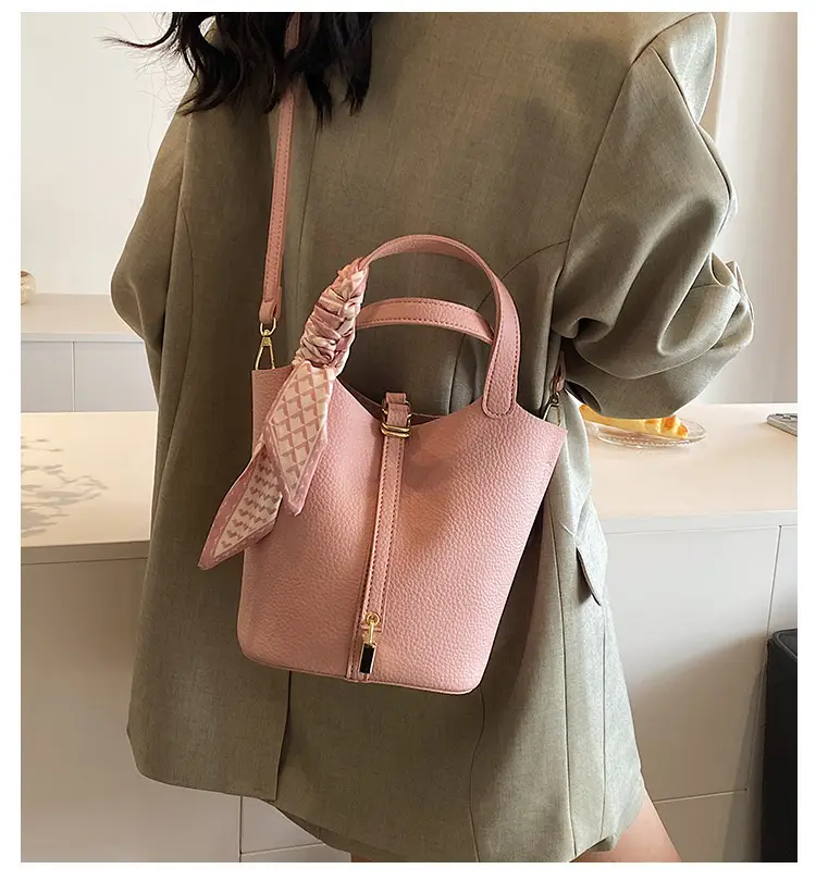 2024 Summer Bucket Bag with Silk Scarf & Matching Pouch — feature 1