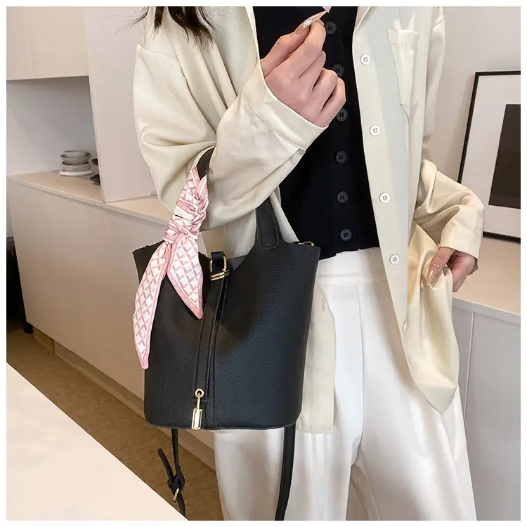 2024 Summer Bucket Bag with Silk Scarf & Matching Pouch — feature 14