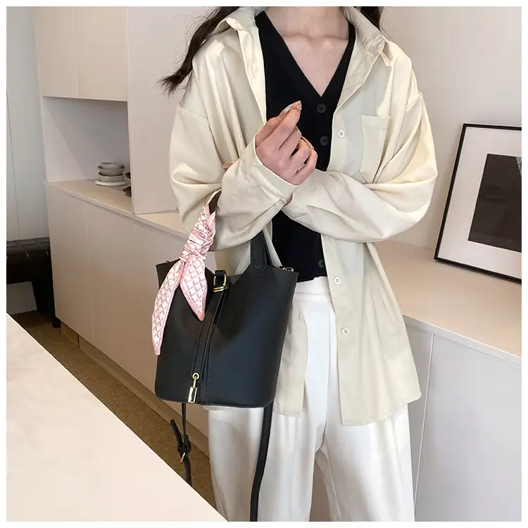2024 Summer Bucket Bag with Silk Scarf & Matching Pouch — feature 15