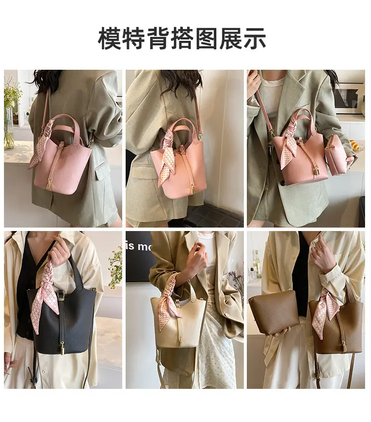 2024 Summer Bucket Bag with Silk Scarf & Matching Pouch — feature 2