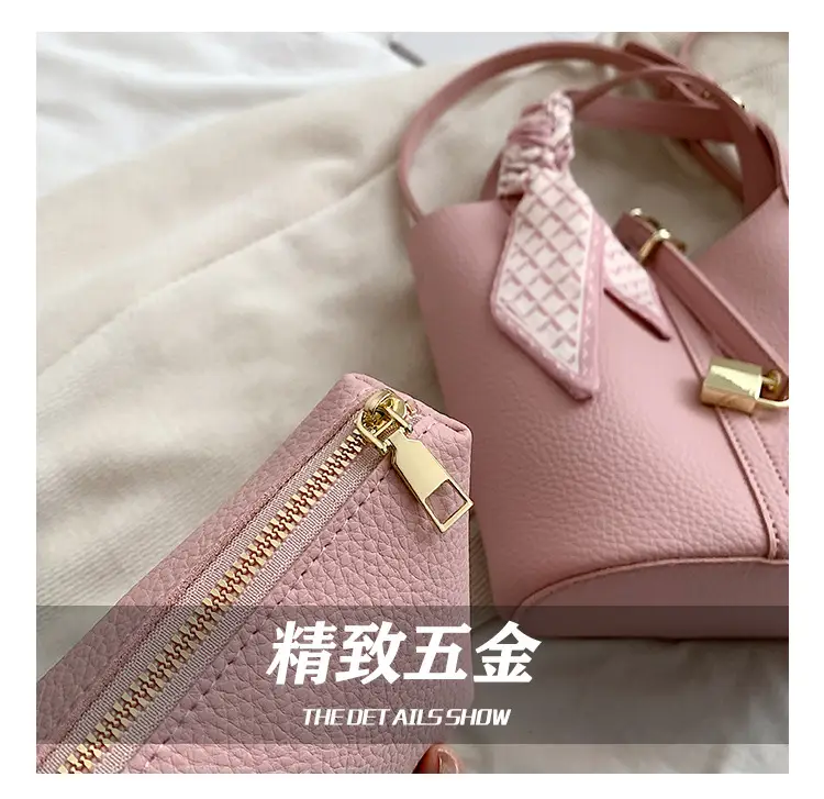 2024 Summer Bucket Bag with Silk Scarf & Matching Pouch — feature 5