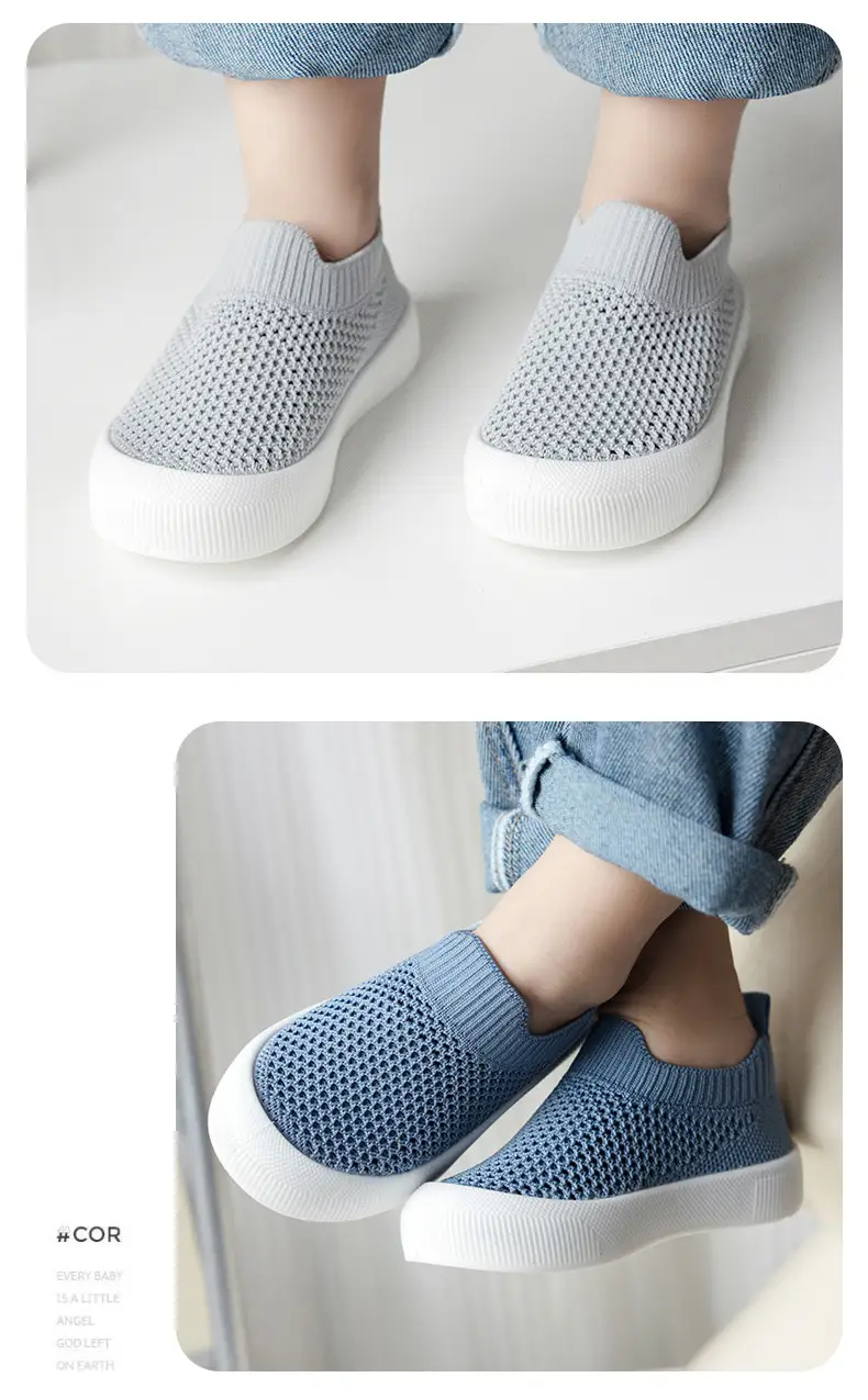 Baby toddler shoes soft bottom spring and autumn new baby 0 a 3 year old non-slip summer children breathable fly net shoes — feature 12