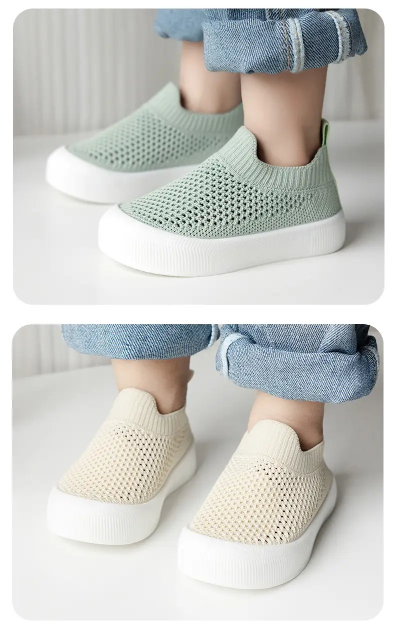 Baby toddler shoes soft bottom spring and autumn new baby 0 a 3 year old non-slip summer children breathable fly net shoes — feature 13