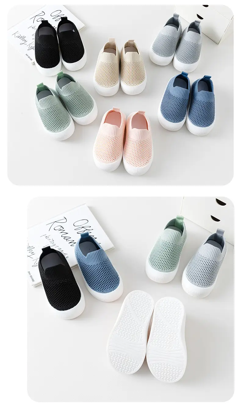 Baby toddler shoes soft bottom spring and autumn new baby 0 a 3 year old non-slip summer children breathable fly net shoes — feature 15
