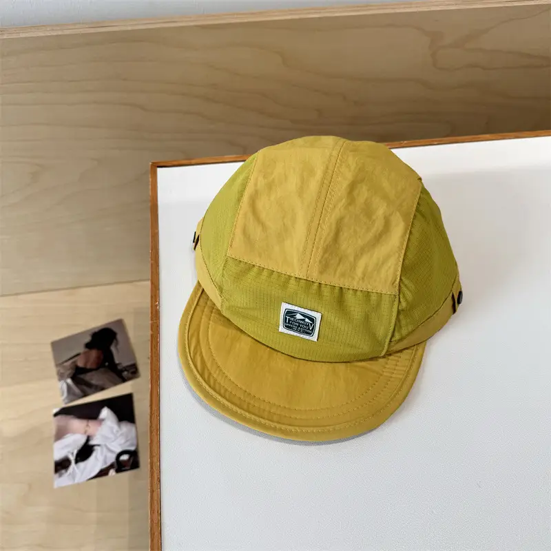 Japanese Street Fashion Hat Yellow Flat Bristle Cap - Image 3