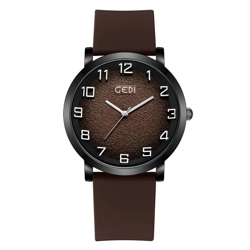 Goldie Men's Brown Leather Watch with Analog Dial - Image 7