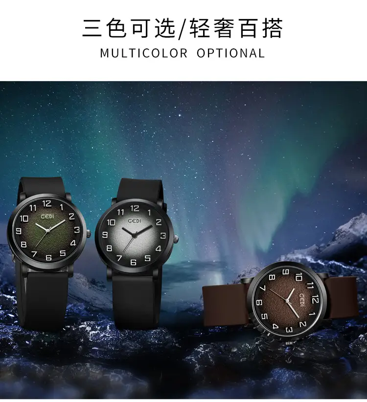 Goldie Men's Brown Leather Watch with Analog Dial — feature 6