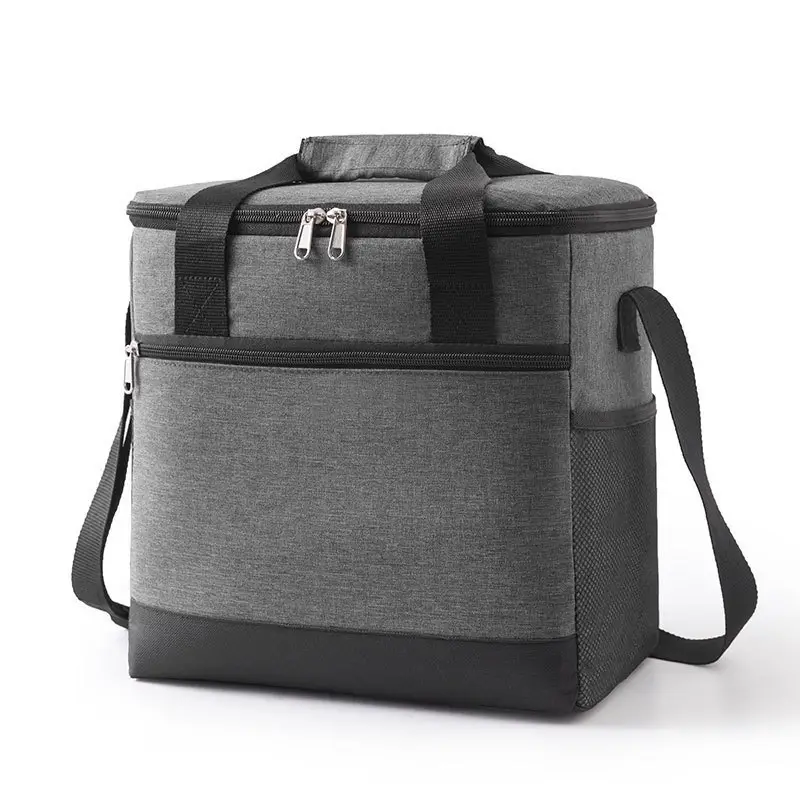 15L Portable Ice Bag Waterproof Oxford Cloth Shoulder Lunch Bag - Image 9