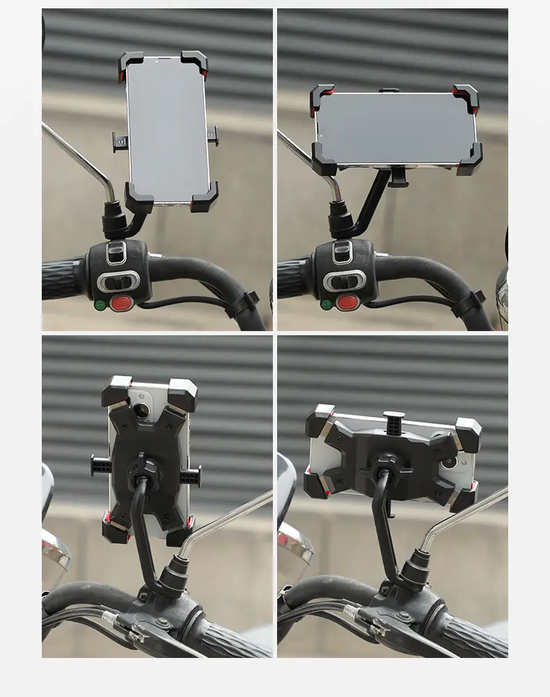 Mountain bike mobile phone bracket electric bike motorcycle riding mobile phone bracket shockproof takeaway navigation bracket cross-border — feature 7