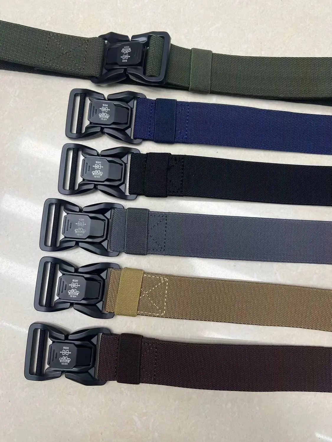 Men's Tactical Nylon Belt with Automatic Buckle — feature 9