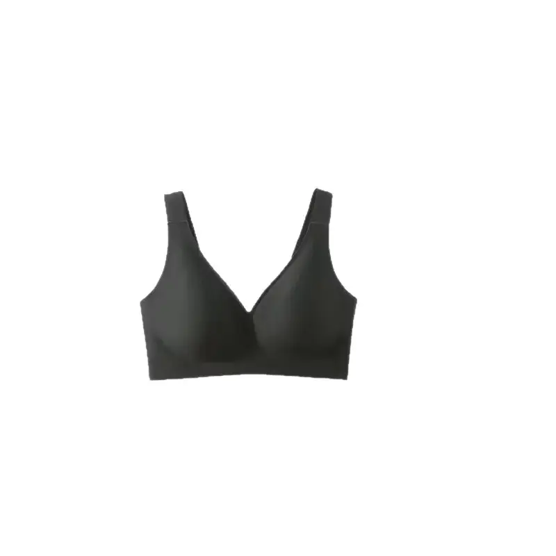 Cross-Border Large Cup Bra for Women with Large Busts, Minimizing Effect, Deep V, Thin Style, Push-Up, Wireless, F Cup, Foreign Trade Ozon Plus Size Bra