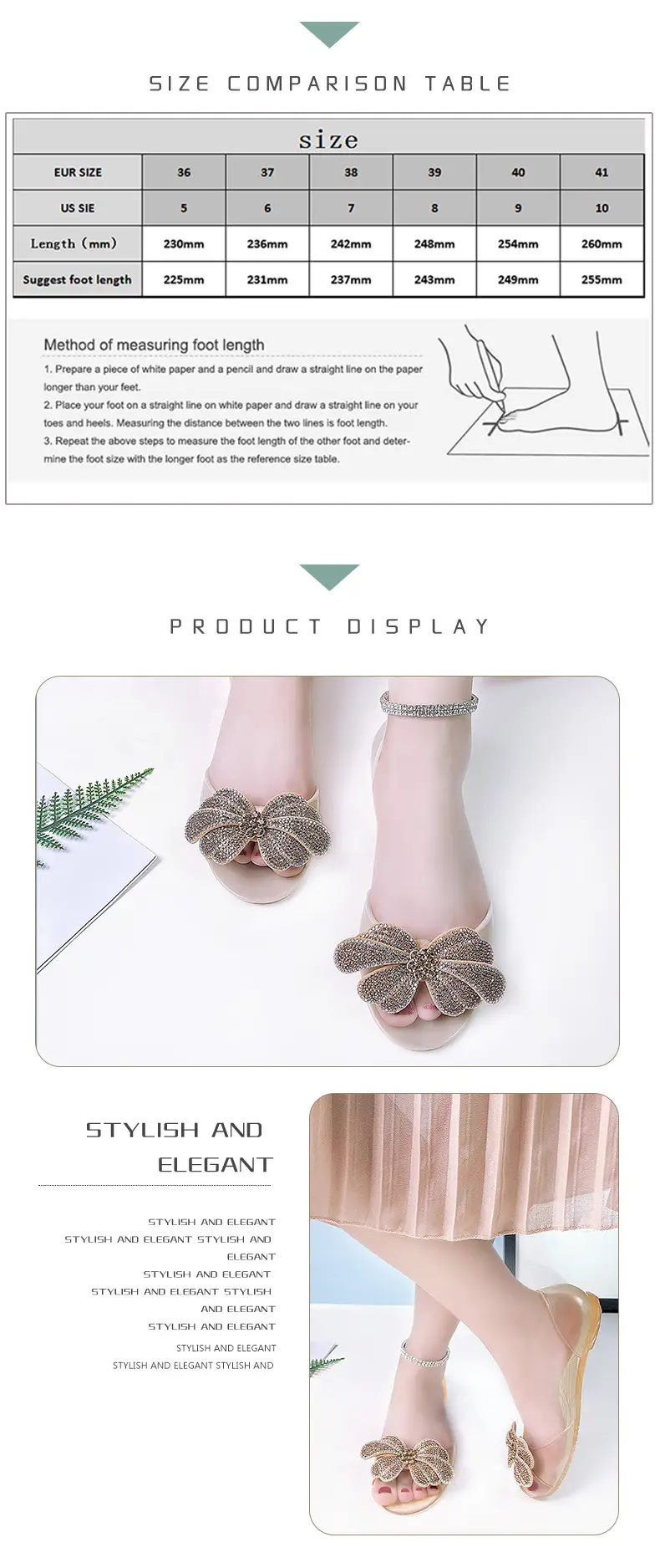 Temu One-Piece Dropshipping New Women's Shoes Peep-Toe Shoes Transparent Rhinestone Crystal Shoes Comfortable Casual Flat Shoes — feature 7