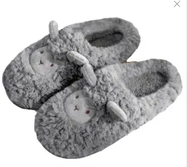 Cartoon Cotton Slippers Women's Indoor Warm Home Non-Slip Cute Plush Slippers
