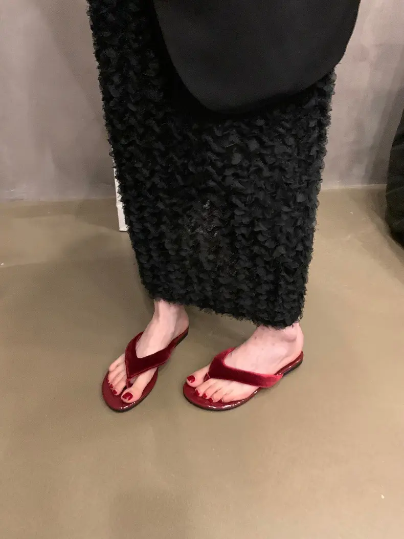 Women's Leopard Print Silver Flip Flops Summer — feature 12