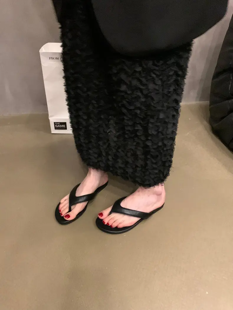 Women's Leopard Print Silver Flip Flops Summer — feature 15
