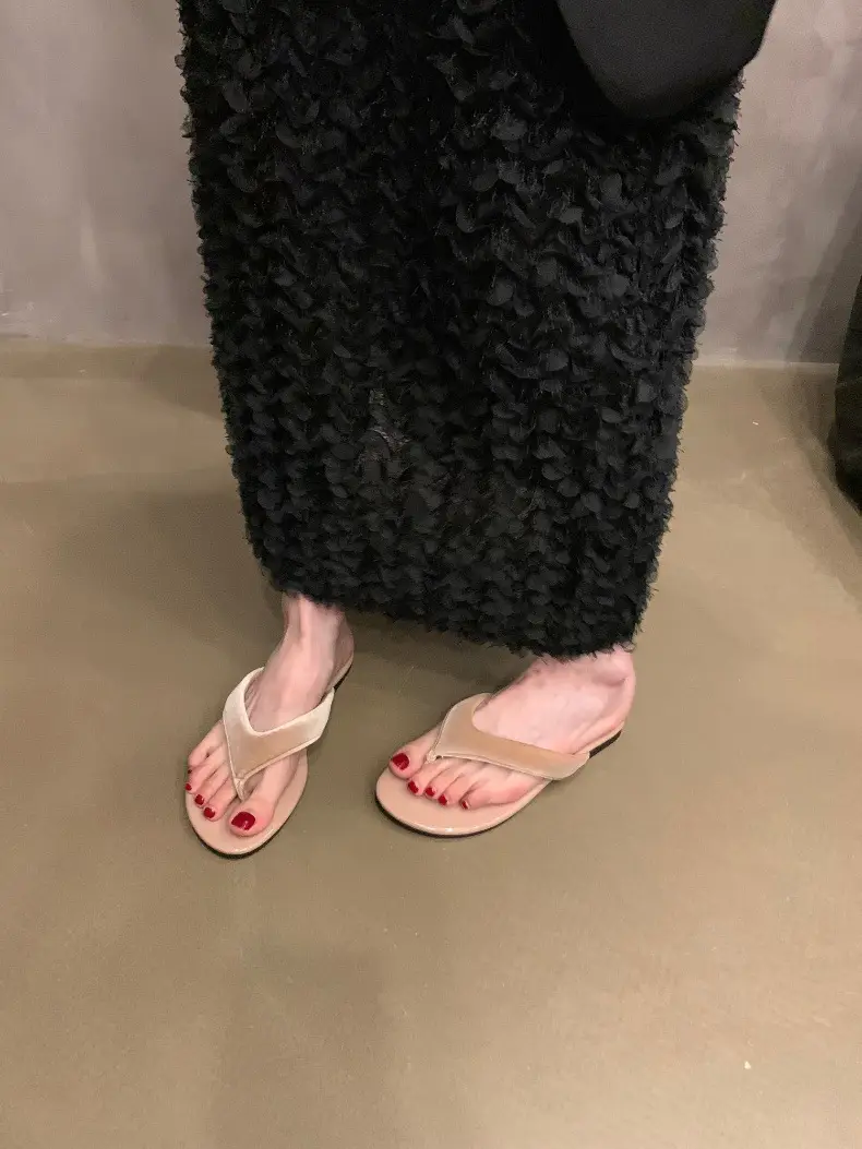 Women's Leopard Print Silver Flip Flops Summer — feature 18