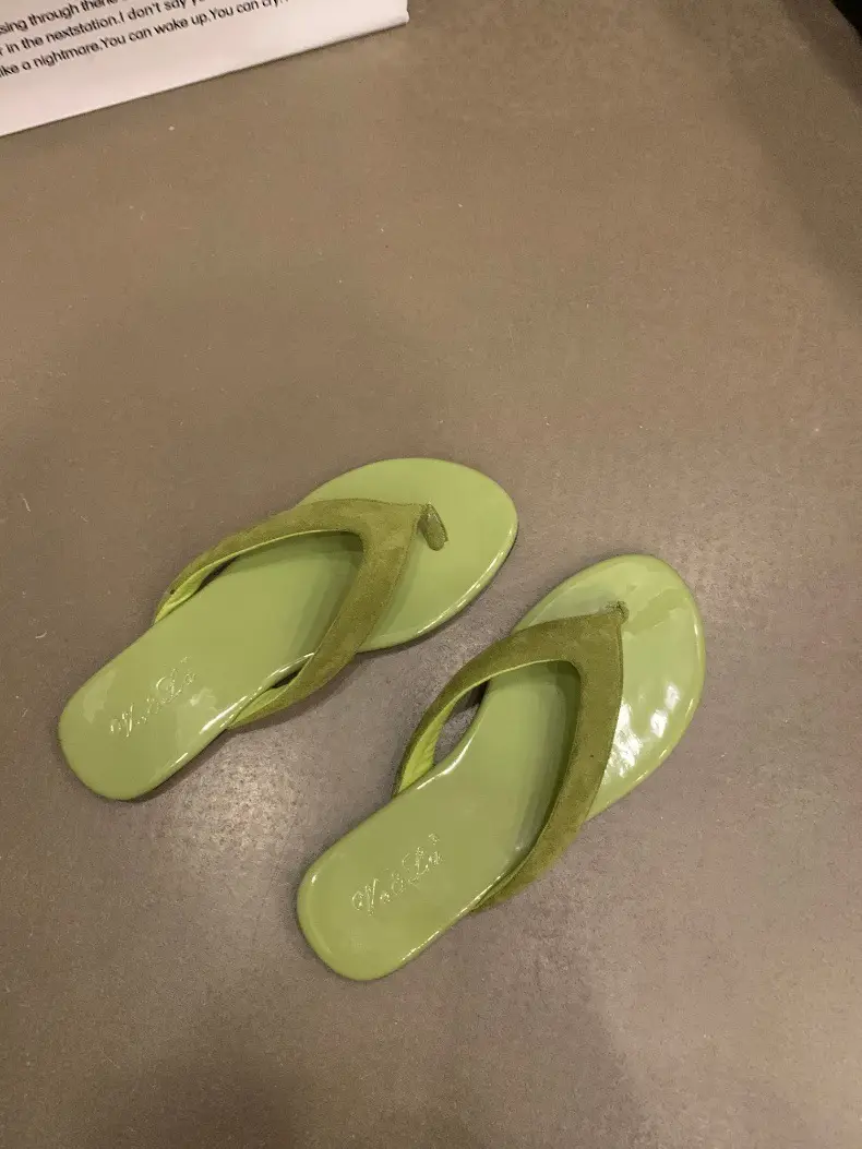 Women's Leopard Print Silver Flip Flops Summer — feature 21