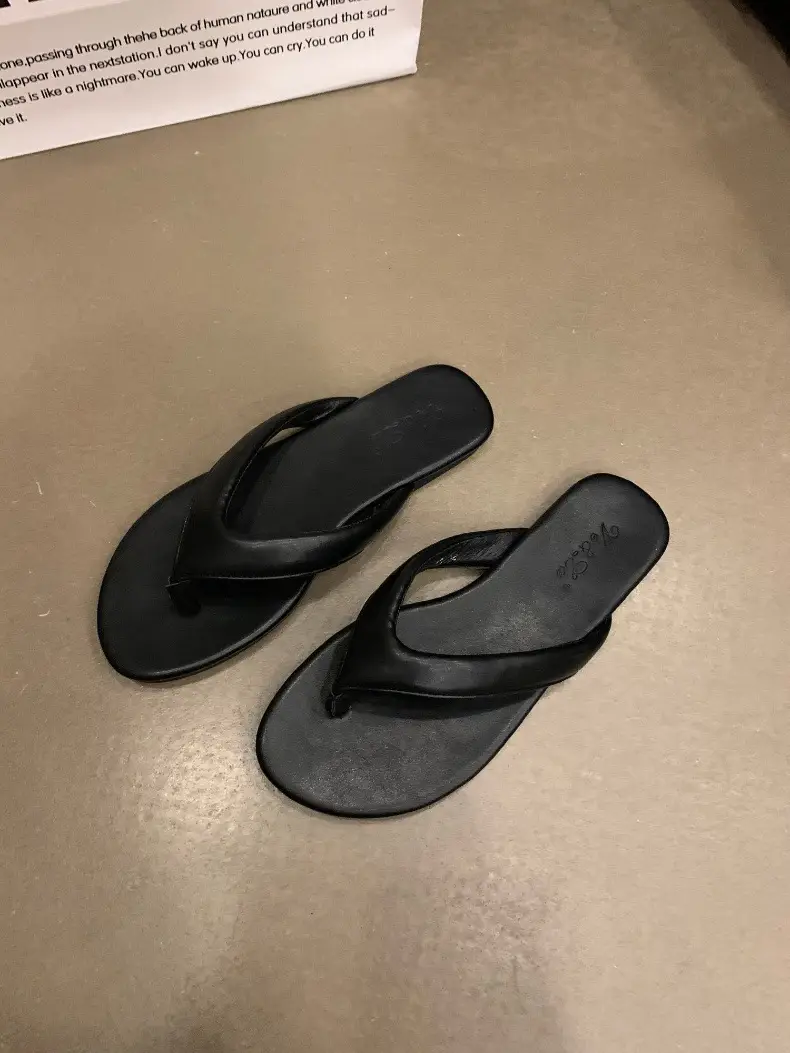 Women's Leopard Print Silver Flip Flops Summer — feature 24