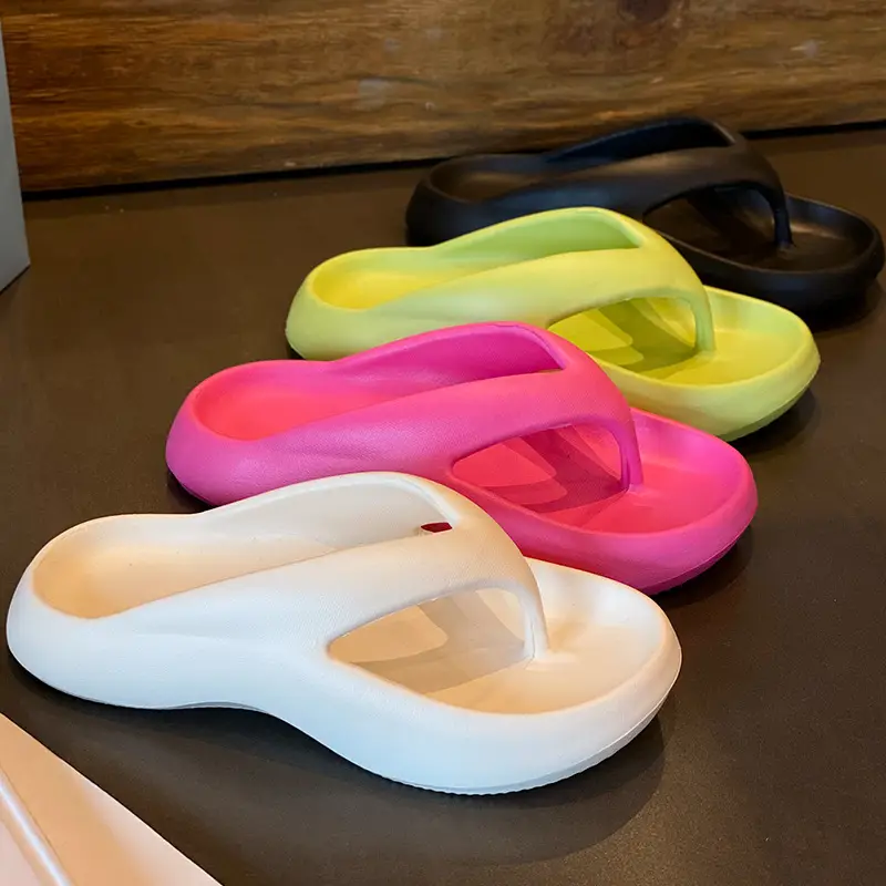 Flip-flops Women's Wholesale Summer Indoor Home Leisure Beach Thick Bottom Sandals Outer Wear Increased Clip Foot Anti-slip - Image 6