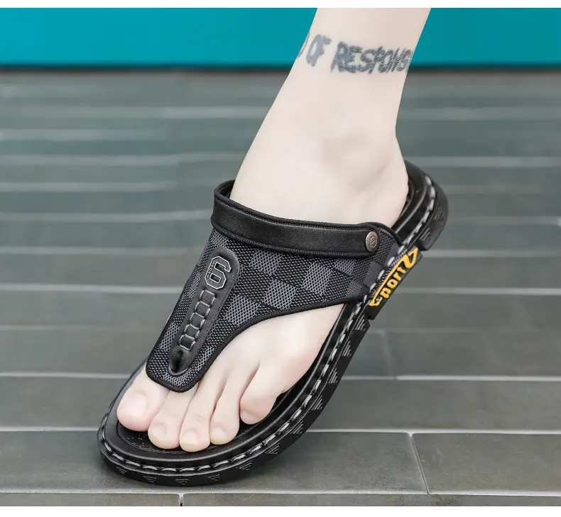Flip-flops Men's Summer Outer Wear Driving Non-slip Vietnamese Dual-use Sandals Men's Sports and Leisure Beach Flip-flops — feature 16
