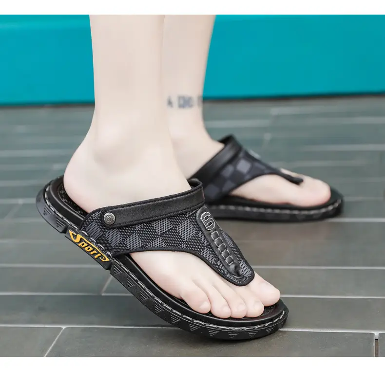 Flip-flops Men's Summer Outer Wear Driving Non-slip Vietnamese Dual-use Sandals Men's Sports and Leisure Beach Flip-flops — feature 17