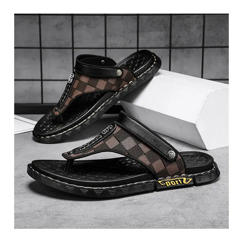 Flip-flops Men's Summer Outer Wear Driving Non-slip Vietnamese Dual-use Sandals Men's Sports and Leisure Beach Flip-flops — feature 19