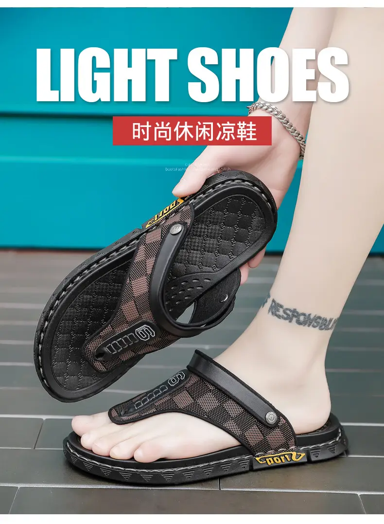 Flip-flops Men's Summer Outer Wear Driving Non-slip Vietnamese Dual-use Sandals Men's Sports and Leisure Beach Flip-flops — feature 2