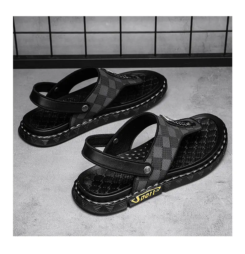 Flip-flops Men's Summer Outer Wear Driving Non-slip Vietnamese Dual-use Sandals Men's Sports and Leisure Beach Flip-flops — feature 21