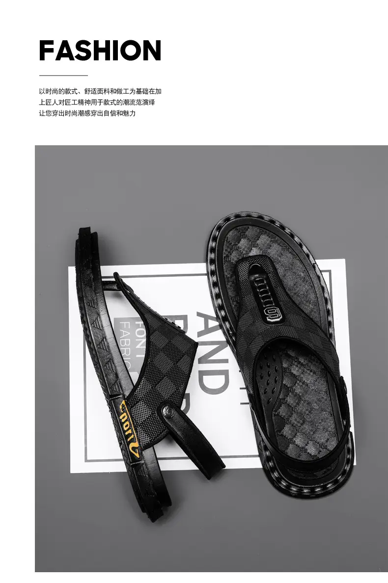 Flip-flops Men's Summer Outer Wear Driving Non-slip Vietnamese Dual-use Sandals Men's Sports and Leisure Beach Flip-flops — feature 3
