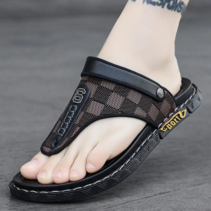 Flip-flops Men's Summer Outer Wear Driving Non-slip Vietnamese Dual-use Sandals Men's Sports and Leisure Beach Flip-flops - Image 2
