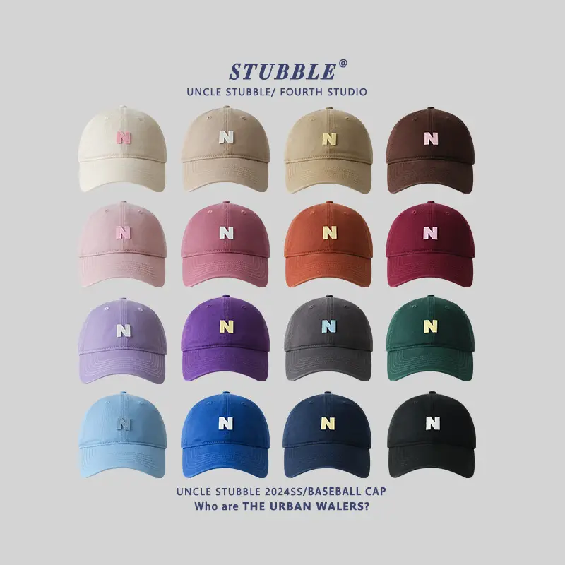 N Letter Baseball Caps for Men Women All Colors - Image 15