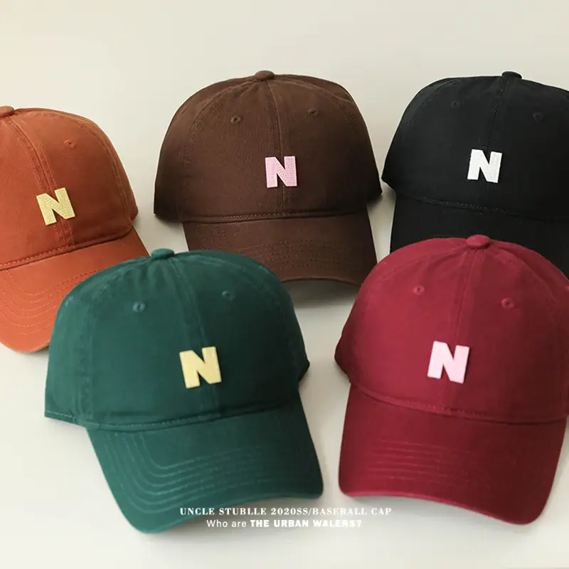 N Letter Baseball Caps for Men Women All Colors - Image 16
