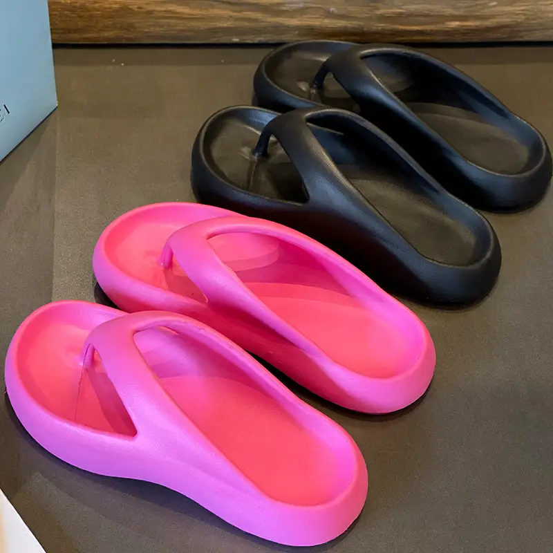Flip-flops Women's Wholesale Summer Indoor Home Leisure Beach Thick Bottom Sandals Outer Wear Increased Clip Foot Anti-slip - Image 6