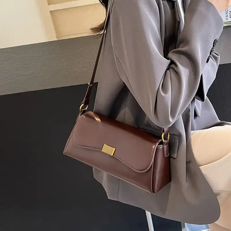 Brown Leather Crossbody Bag for Women 2024 - Image 2