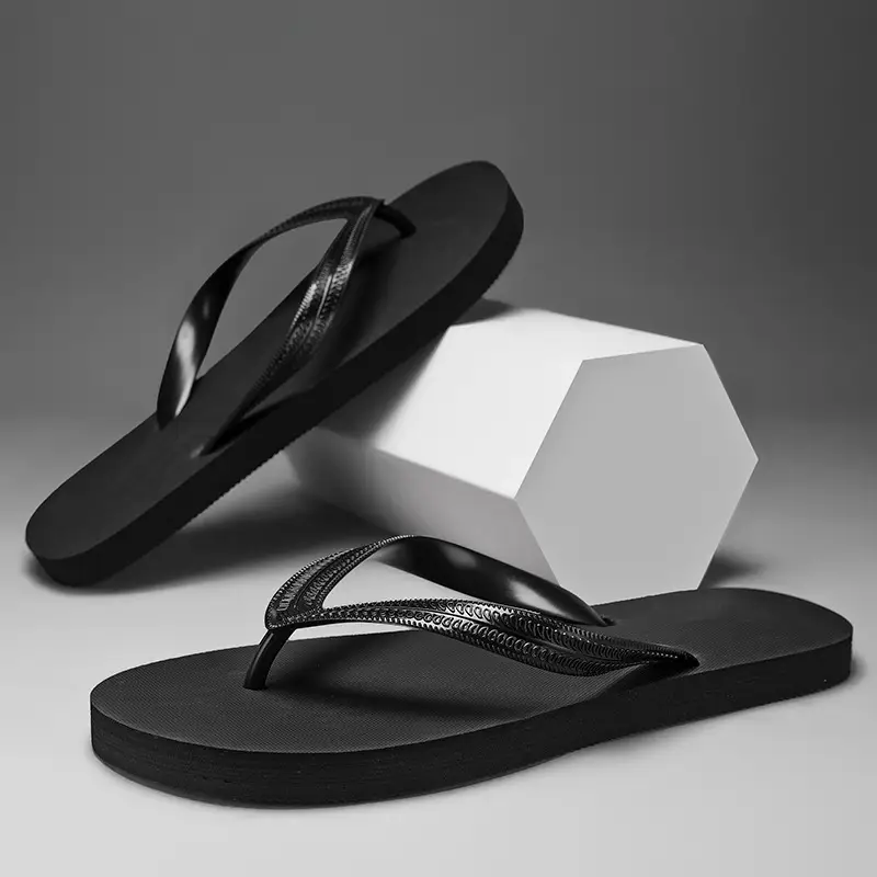 Vietnamese Slippers Men's Summer Flip-flops Anti-slip Flip-flops Imported Rubber Wear-resistant Outer Wear Beach Sports Thai Sandals - Image 3