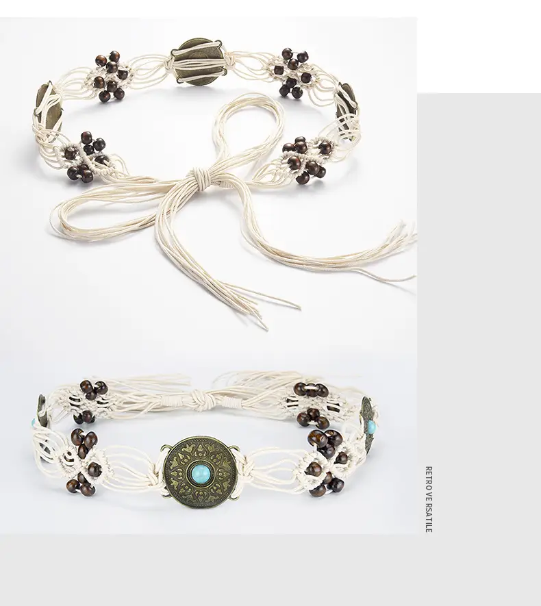 Bohemia Retro Belt Chain with Turquoise Stones — feature 40