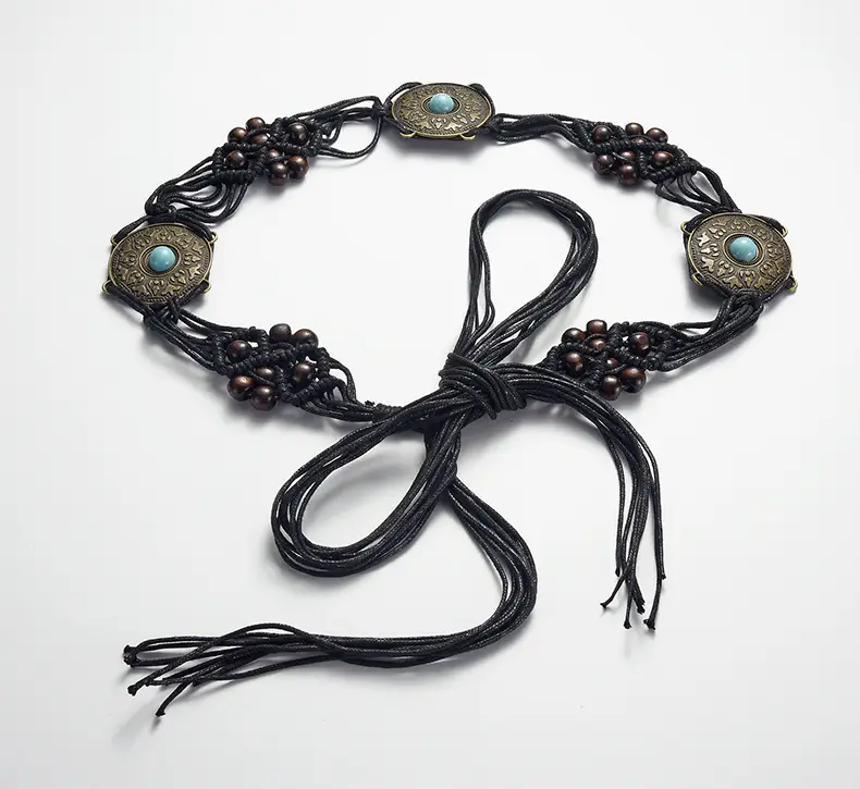 Bohemia Retro Belt Chain with Turquoise Stones — feature 45