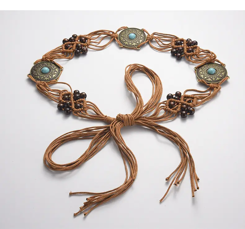 Bohemia Retro Belt Chain with Turquoise Stones — feature 48