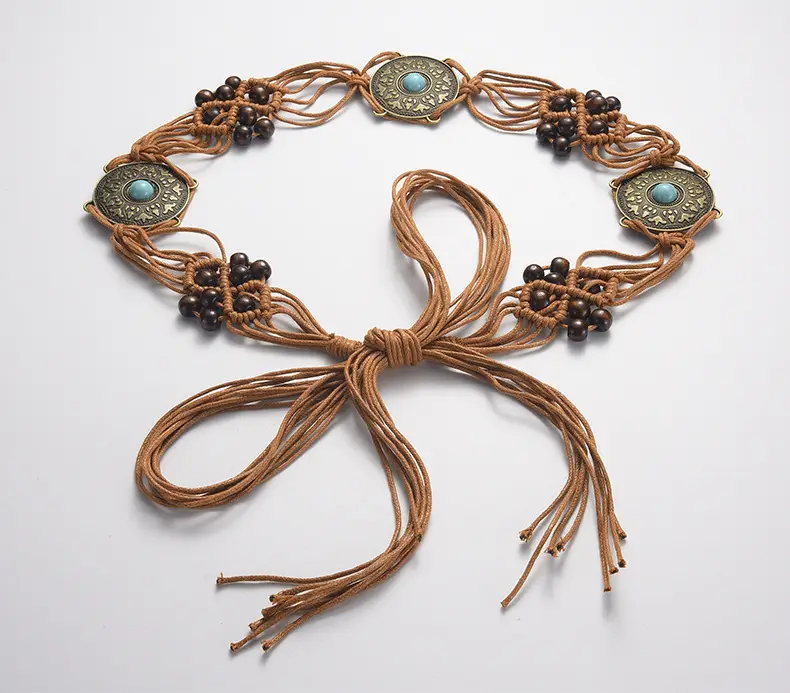 Bohemia Retro Belt Chain with Turquoise Stones — feature 55