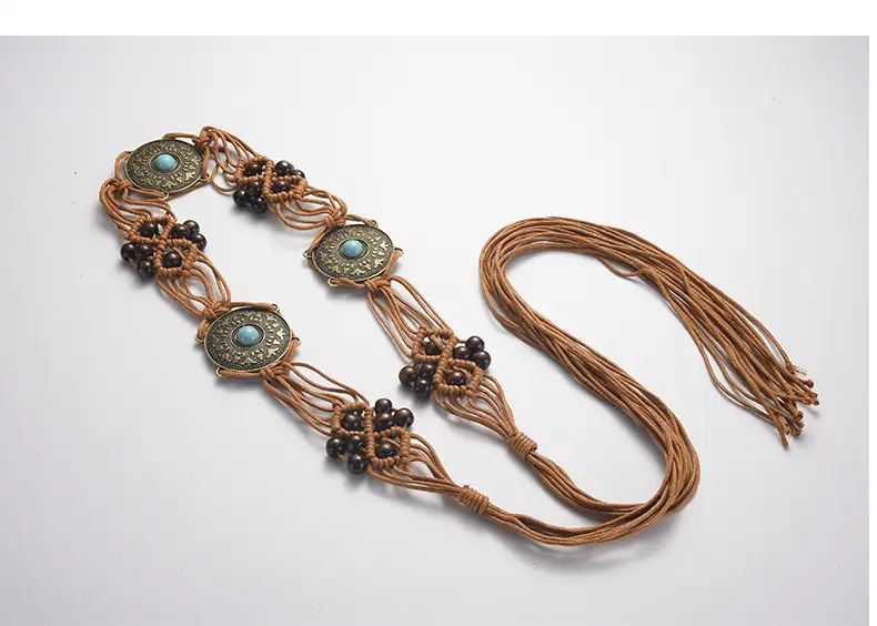 Bohemia Retro Belt Chain with Turquoise Stones — feature 56