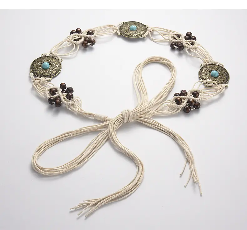 Bohemia Retro Belt Chain with Turquoise Stones — feature 57