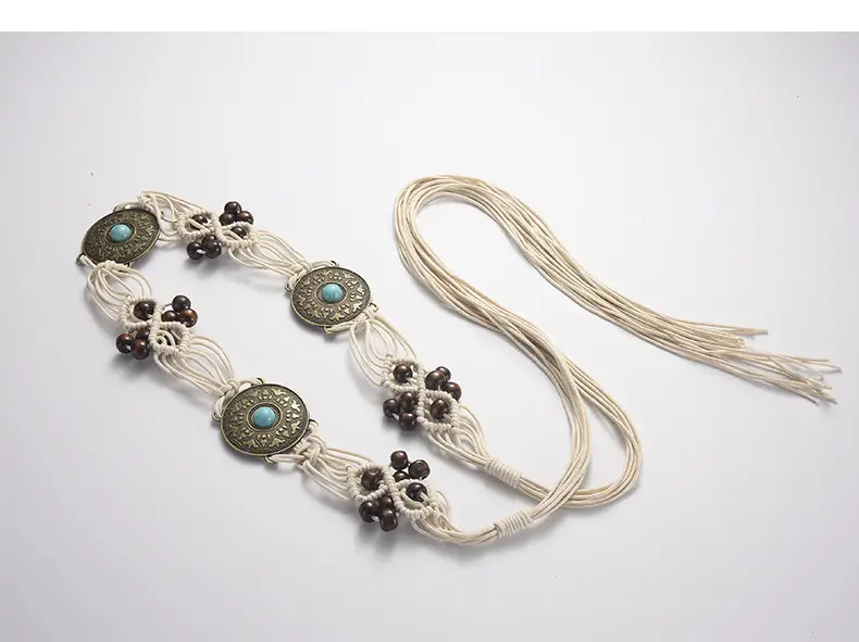 Bohemia Retro Belt Chain with Turquoise Stones — feature 58