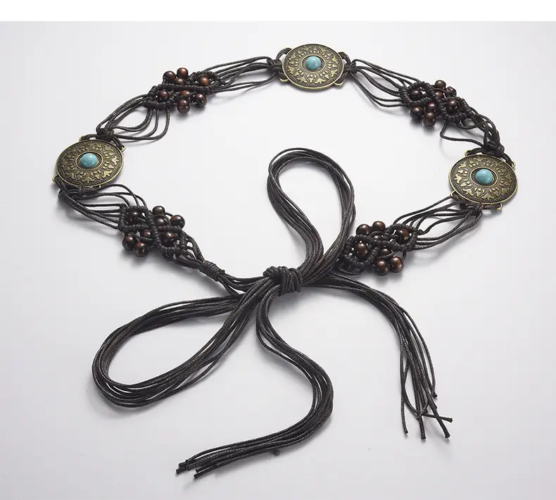 Bohemia Retro Belt Chain with Turquoise Stones — feature 59