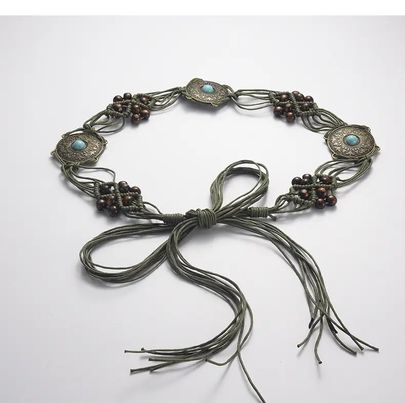 Bohemia Retro Belt Chain with Turquoise Stones — feature 61