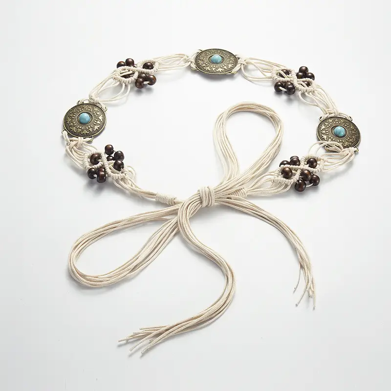 Bohemia Retro Belt Chain with Turquoise Stones - Image 4