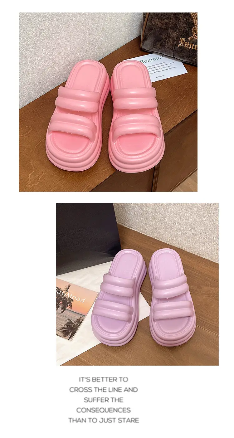 Women White Thick Slide Sandals Summer 2023 — feature 17